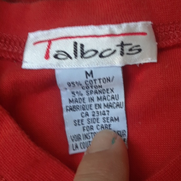 Talbots burnt orange t-shirt - Picture 2 of 6